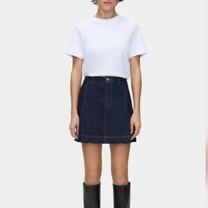 Aligne Denim Pleated Skirt